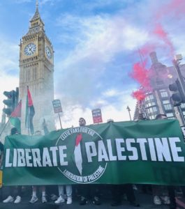 Palestine solidarity demo London