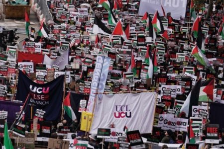 Palestine solidarity march UK