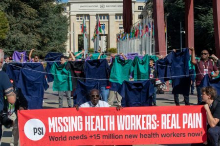 World Trade unions demand action on health workers shortage