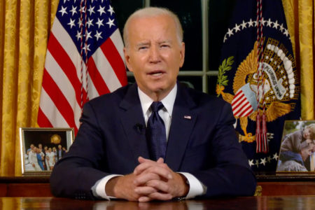 Biden delivers remarks in an October 20 national address (Photo: Screenshot)