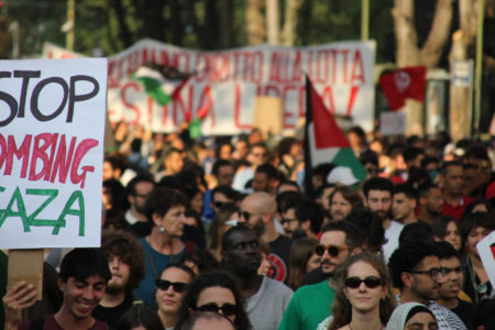 Mobilizations took place across Italian cities for Palestine (Image via FGC)