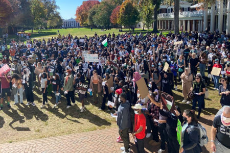 University of Virginia students walkout (Photo: Dissenters via X)