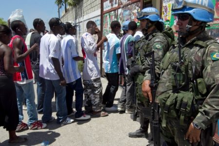 UN forces stationed in Haiti. Photo Gov.uk