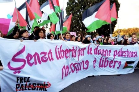 Without freedom for Palestinian women there is no freedom at all - Rome, Italy, Nov. 25, 2023.