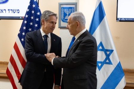 US Secretary of State Antony Blinken with Israeli Prime Minister Benjamin Netanyahu. Photo: Antony Blinken/X