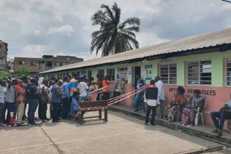 People cast their votes in the elections in DRC. Photo: CENIRDC