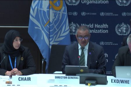 The 154th Executive Board meeting of the WHO began on January 22.