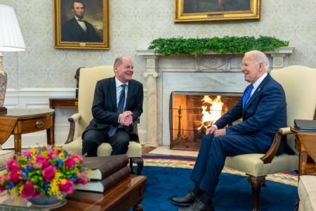 US President Joe Biden and German Chancellor Olaf Scholz. Photo: POTUS/X