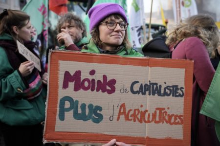 "Less capitalists, more agriculturalists". Photo: Marc Botenga/ PTB