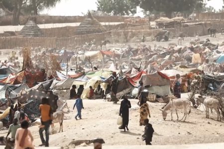 Over 7 million people have been displaced since the civil war broke out in Sudan in 2023. This photo shows Sudanese refugees in Chad. Photo: Wikimedia