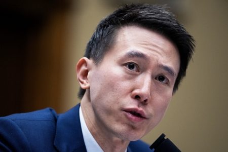 TikTok CEO Shou Zi Chew testifies during the House Energy and Commerce Committee hearing titled TikTok: How Congress Can Safeguard American Data Privacy And Protect Children From Online Harms, on Thursday, March 23, 2023. Photo:  Tom Williams