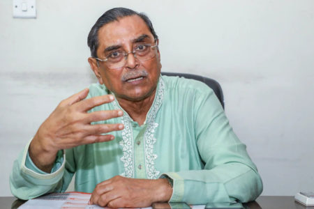 President of Workers Party of Bangladesh (WPB) and former member of parliament Rashed Khan Menon was arrested in Dhaka on August 22 (Photo via Workers Party Of Bangladesh)