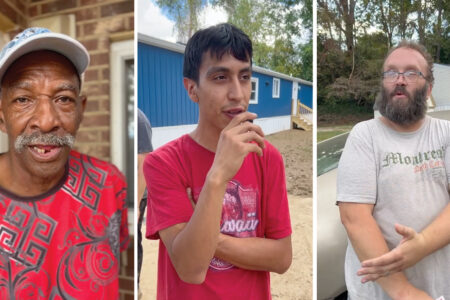 Survivors giving testimonies about the impact of the hurricane on their communities. Photo: via PSL