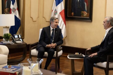 Dominican President Luis Abinader and US Secretary of State Antony Blinken. Photo: US Secretary of State