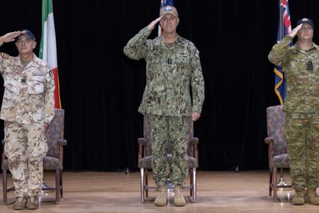 Australia assumes command of the Operation Prosperity Guardian targeting Ansar Allah's naval blockade of Israel. Photo: Australia Defense