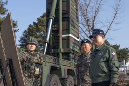 Before the launch of the Hyunmoo-II missile by South Korea. Photo: via X