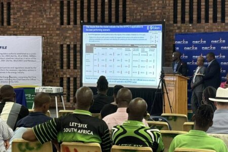 Public hearing of NERSA wherein a NUMSA Representative presented to reject Eskom tariff hikes. Photo: NUMSA
