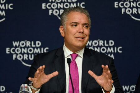 During the government of Iván Duque, Colombia purchased an Israeli spyware called Pegasus, without Duque's knowledge (Photo: World Economic Forum)