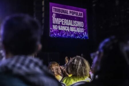 The People's Tribunal was held at Fundição Progresso in Rio de Janeiro. Photo: Priscila Ramos/MST