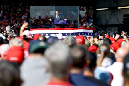 Trump holds campaign rally in North Carolina (Photo via @realDonaldTrump/X)