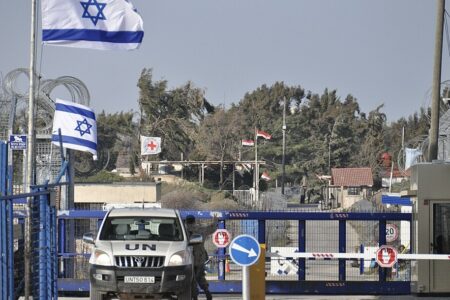 UN-controlled border crossing point between Syria and Israel at the Golan Heights, 2012. Photo: Wikimedia Commons