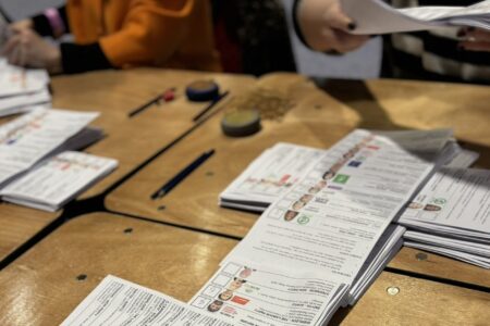 Vote counting in Ireland's November 2024 election. Source: X