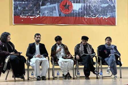Panel during the Student Action Conference in Islamabad. Photo: PrSF