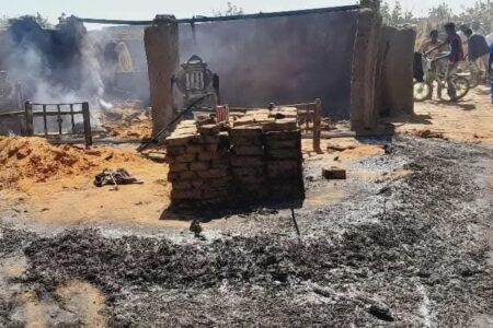 Aftermath of the attack on Zamzam camp on December 11. Photo courtesy of the General Coordination of Darfur Displaced People and Refugees.