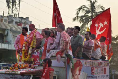 Victory procession held in Dahanu for Vinod Nikole (Photo: CPI (M)/X)