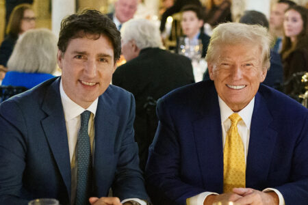 Trudeau dines with Trump in Mar-a-Lago following US tariff threat (Photo via Justin Trudeau/X)