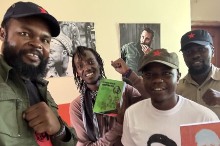 Booker Ngesa Omole with members of CPM-K. Photo: Booker Ngesa Omole