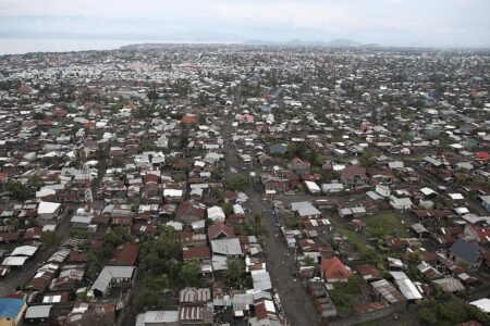 Aerial view of Goma, DRC. Photo: MONUSCO / Wikimedia Commons