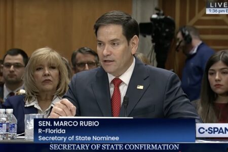 Marco Rubio confirmation hearing/ Screenshot via CSPAN
