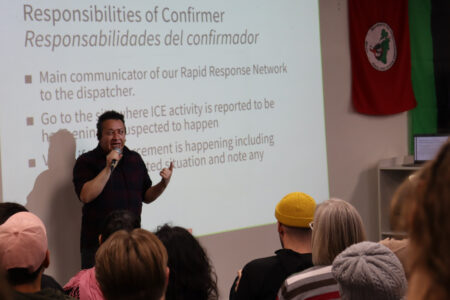 Organizers hold meeting on resisting mass deportations in Denver, Colorado