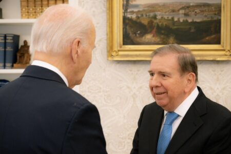 Edmundo González meeting with outgoing US President Joe Biden. Photo: Edmundo González / X