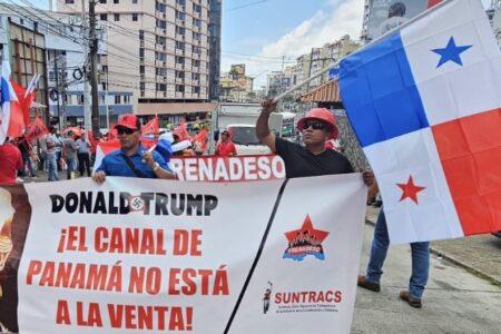 SUNTRACS protest on January 20. Photo: SUNTRACS