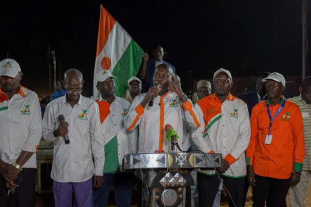 The Convergence for the Sovereignty of the Sahel States (COSNA) was the first popular committee to support the Nigerien army (Photo: Pedro Stropasolas/Brasil de Fato)