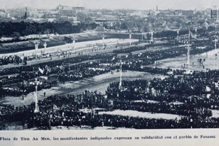 In 1964, 20 million people participated in solidarity protests in cities across China. Photo via archive