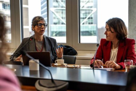 UN Rapporteur Francesca Albanese meeting Dutch MPs. Source: GroenLinks-PVDA