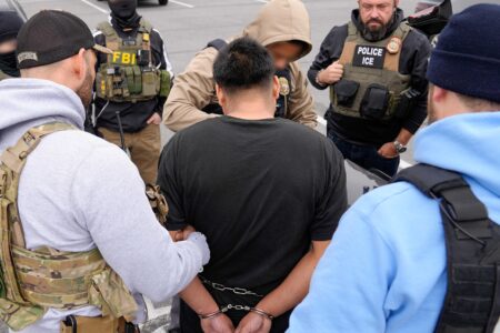 ICE enforcement operation in Baltimore, Maryland on February 5.
Photo: ICE/X