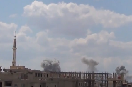 South Damascus airstrike in 2018. Photo: Wikimedia Commons