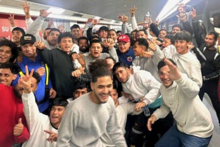 Venezuelan migrants arrive at Simón Bolívar International Airport of Maiquetía on Feb 10. 
Photo: Venezuelan Foreign Ministry