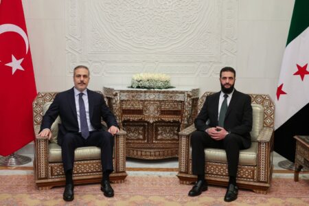 Syria's new president Ahmad Al-Shara'a visits Türkiye to discuss cooperation between the two countries.
Photo: Al-Shara'a/X