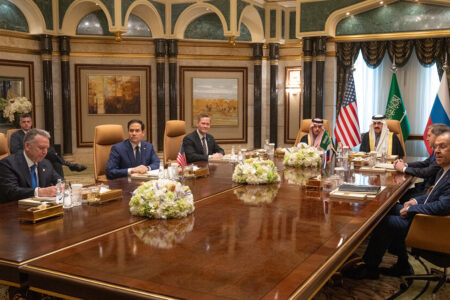 US Secretary of State Marco Rubio meets with Russian Foreign Minister Sergey Lavrov in Riyadh (Photo: Secretary Marco Rubio/X)