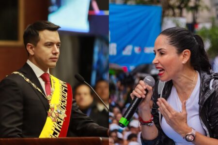 Daniel Noboa, the wealthiest individual in Ecuador and the incumbent president, and Luisa González, the candidate of the Citizen Revolution movement, founded by former president Rafael Correa.