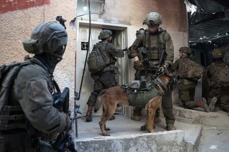 Israeli forces conducting a raid in Jenin during Operation Summer Camps in September 2024. Photo: IDF