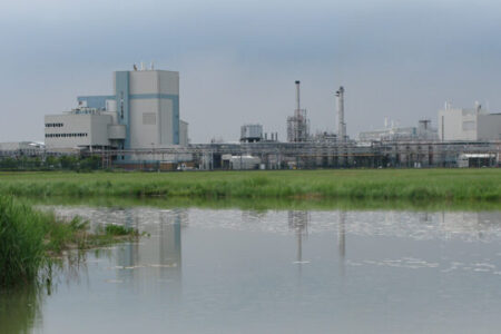 View along the River Stour to Pfizer Sandwich site. Source: Nick Smith/Wikimedia Commons