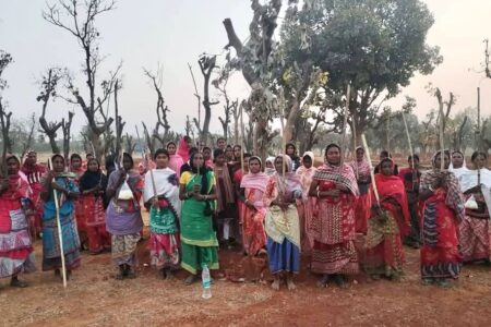 South asian women commemorate March 8 by fighting against gender violence. Photo: Dinesh Gopalan