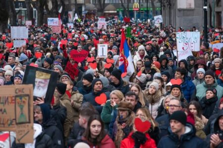 Protest in Subotica, Serbia. Source: Mašina