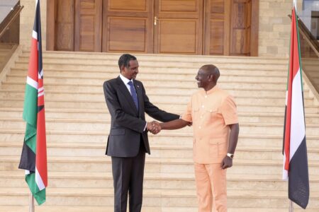 Rapid Support Forces (RSF) General Mohamed Hamdan Dagalo with Kenyan President William Ruto in January 2024. Photo: William Ruto / X